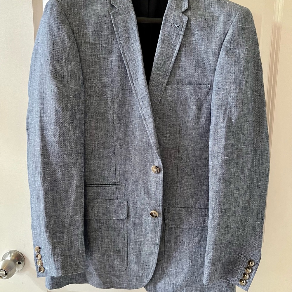 Men’s Murano blue linen blazer size medium
